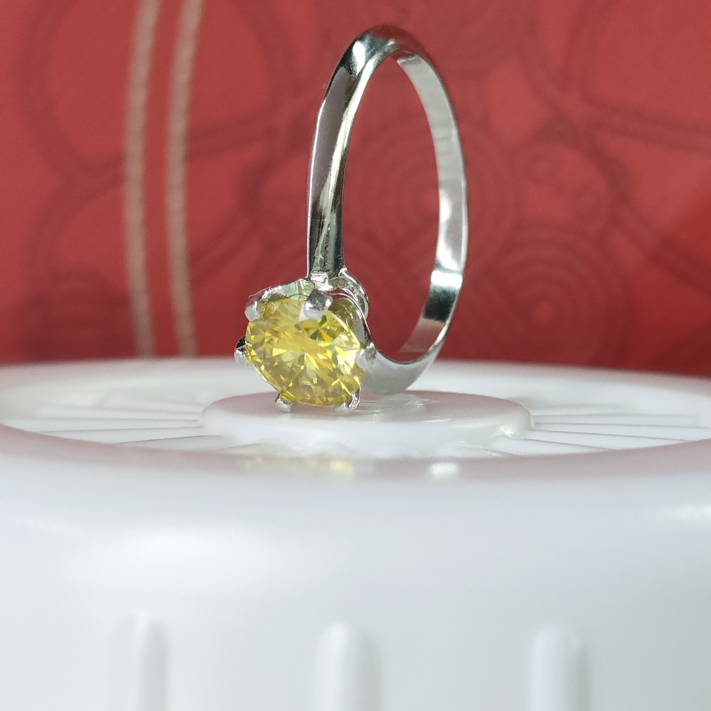 Women's Bloom Flower Moissanite Ring, 1 Carat Design